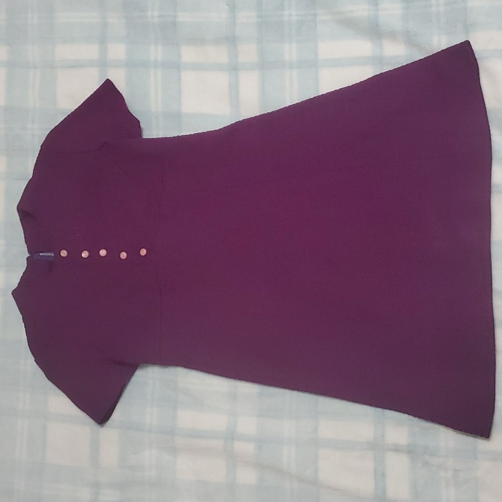VINTAGE PURPLE MINI DRESS SIZE MEDIUM